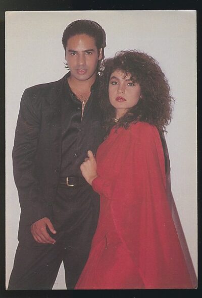 Bollywood actors Rahul Roy, Pooja Bhatt. Rare postcard.